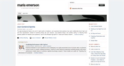 Desktop Screenshot of mariaemerson.com